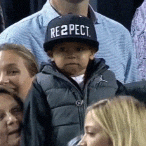 Child showing respect