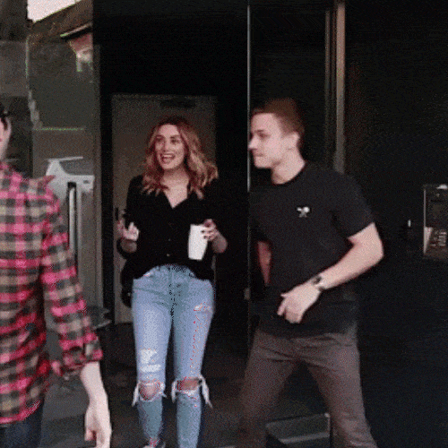 Acquaintances awkwardly meeting