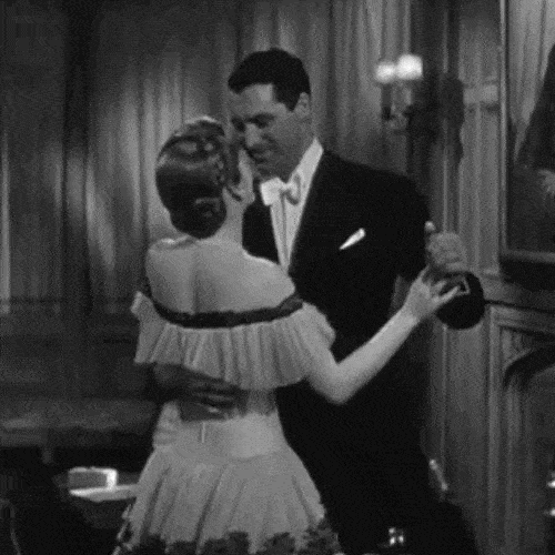 Couple dancing slowly