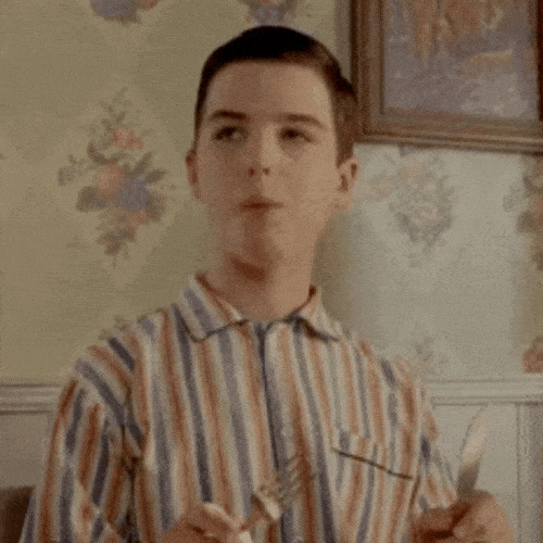 Young man in a striped shirt with a hesitant expression