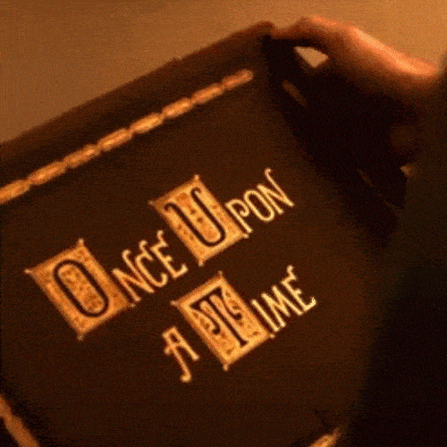 Book with "Once Upon a Time" written on it