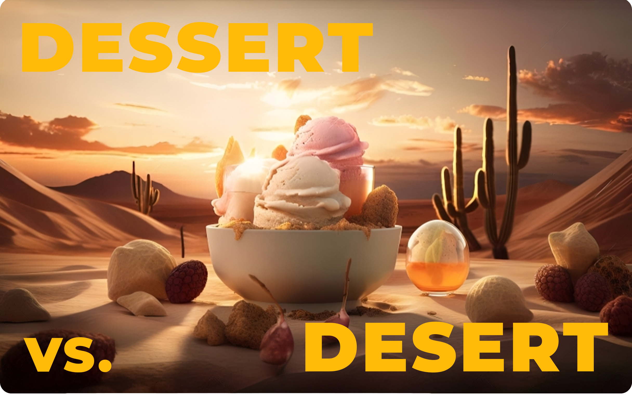 "Desert" vs. "Dessert"