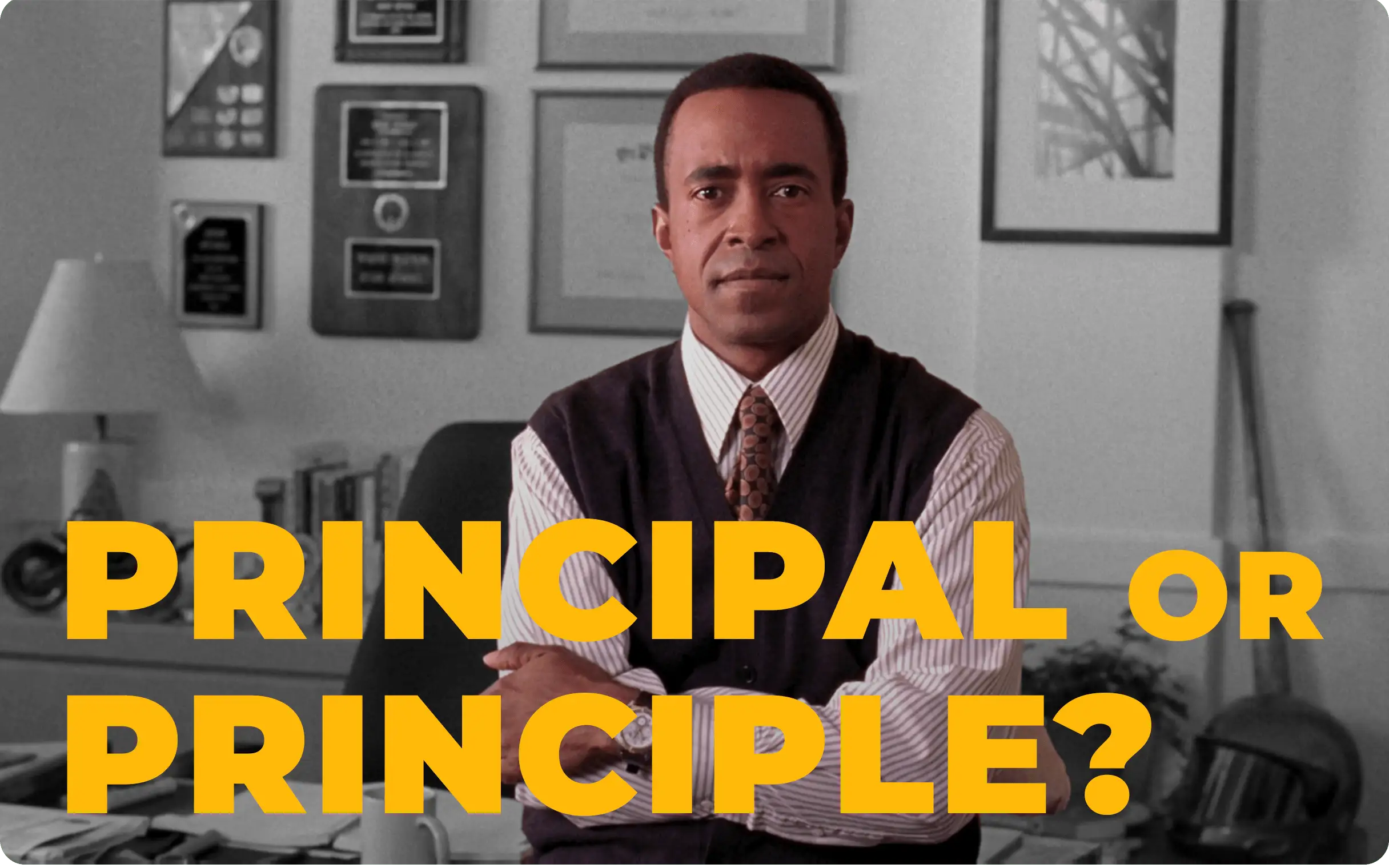 What's the difference between "principal" and "principle"?