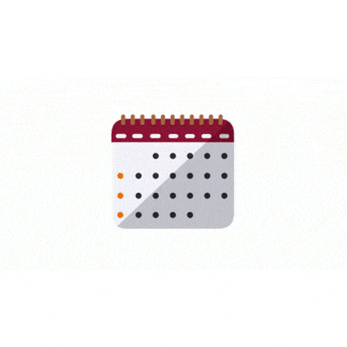 Animated calendar icon