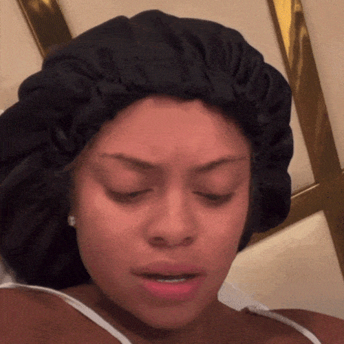 &mdash; Woman in a silk bonnet giving a heavy-lidded side-eye